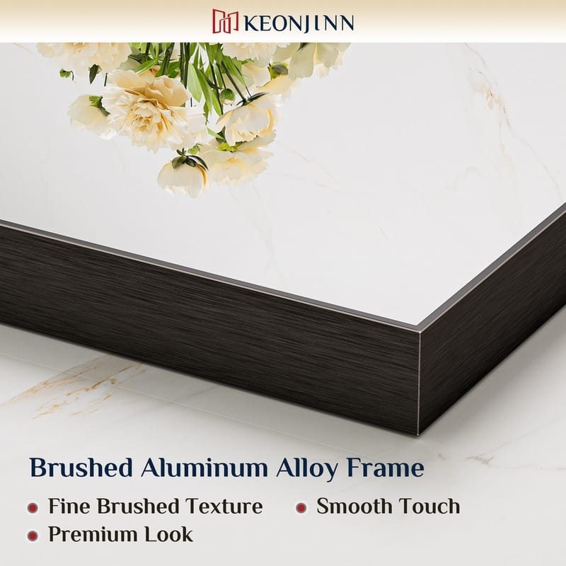 Keonjinn Aluminum Framed Wall Mount Bathroom Vanity Mirror