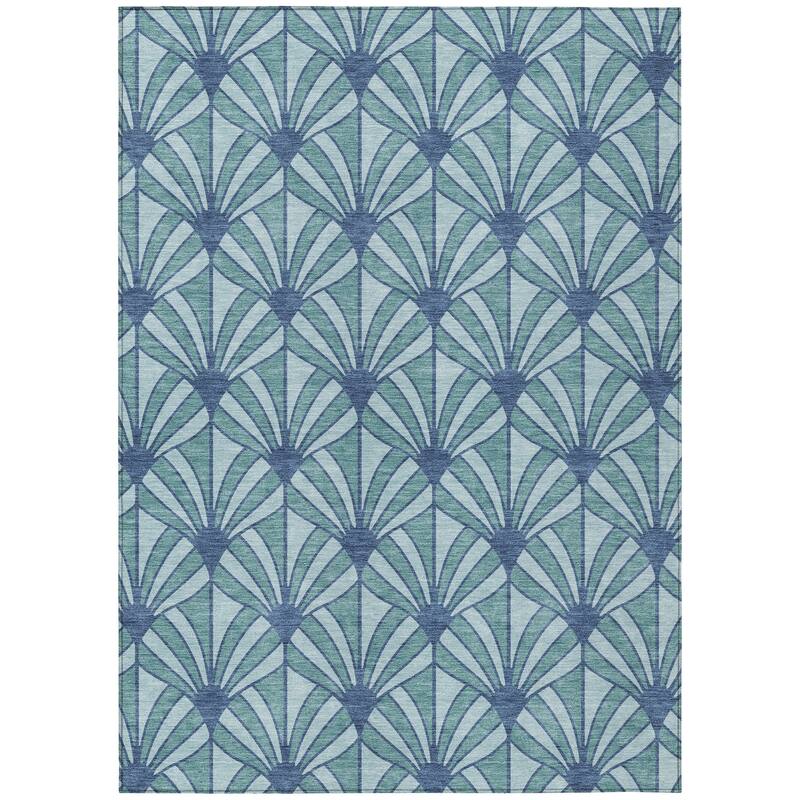 Machine Washable Indoor/ Outdoor Casual Kim Chantille Rug