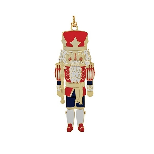 2 red blue and white 24k gold classic nutcracker christmas ornament - Nutcracker Christmas Ornaments 2 red blue and white 24k gold classic nutcracker christmas ornament - Nutcracker Christmas Ornaments