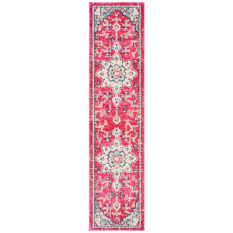 SAFAVIEH Madison Diederike Boho Medallion Distressed Rug