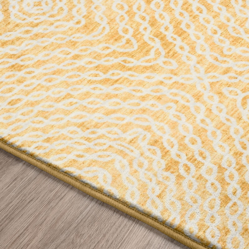 Indoor/ Outdoor Addison Bravado Link Washable Area Rug
