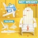 preview thumbnail 40 of 50, WINSOON All Weather HIPS Outdoor Folding Adirondack Chairs Outdoor Chairs Set of 4