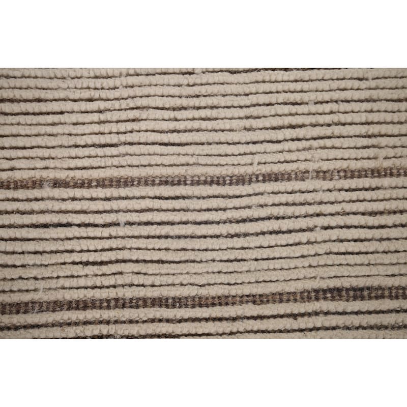 Earth Tone Moroccan Oriental Area Rug Handmade Wool Carpet - 6'0"x 9'4"