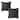 Outdoor 17-inch Square Throw Pillow (Set of 2) by Greendale Home Fashions - 17x17
