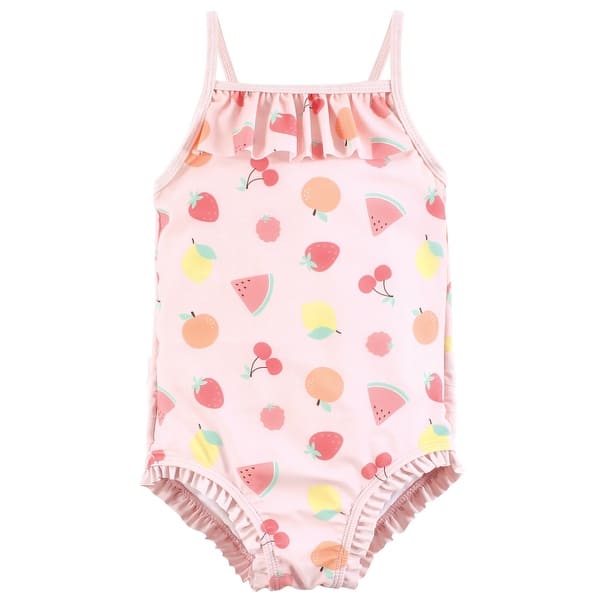 slide 1 of 1, Hudson Baby Girls Toddler Swimsuit, Fruit Salad 2T - Fruit Salad Toddler