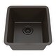 preview thumbnail 2 of 47, 16" x 18" Quartz Single Bowl Sink Drop-In/Undermount Granite Composite - 16"x18"