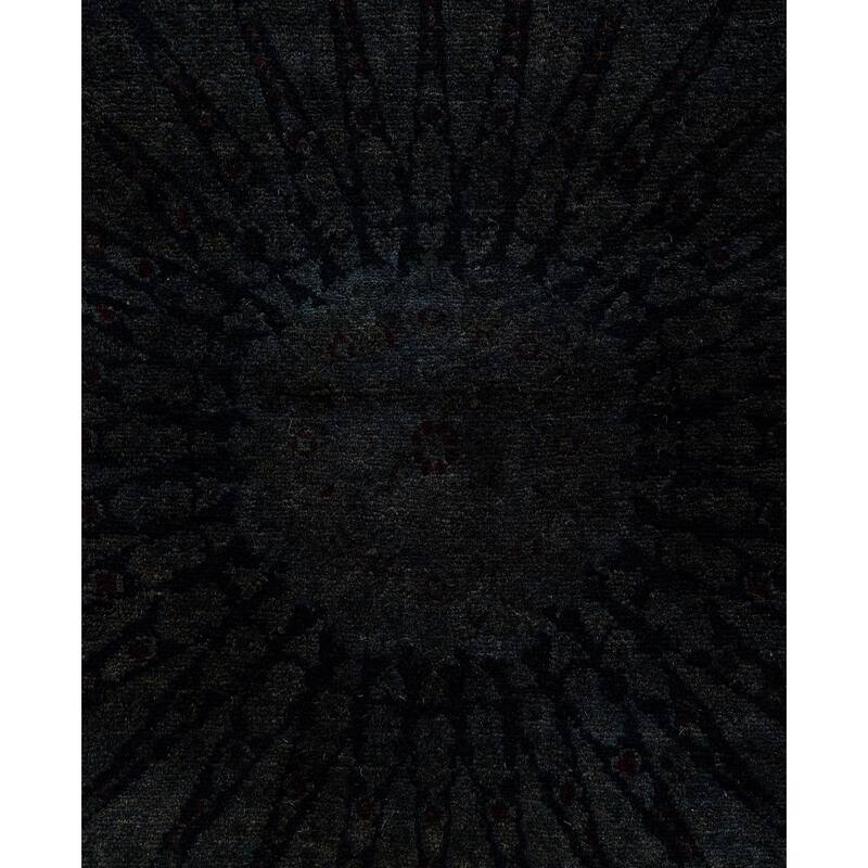 Overdyed One-of-a-Kind Hand-Knotted Area Rug - Black - 4' 5" x 7' 2"