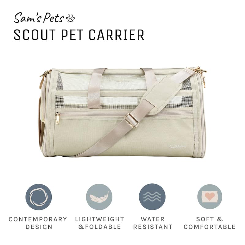 Scout 19'' Dog & Cat Carrier Bag Beige - 19