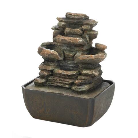 Artistic design Tiered Rock Formation Fountain