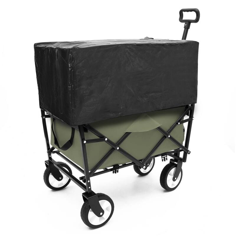 2.1 cu ft. Steel Foldable Wagon Cart