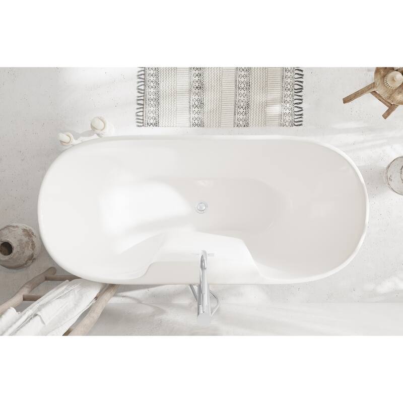 Nicolette Bathtub in Glossy White