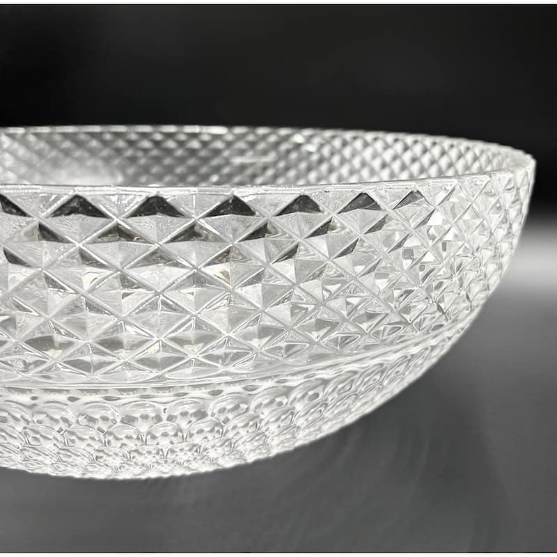 Jewel 16" & 14" Round Bowl Glass Crystal Bathroom Vessel Sink