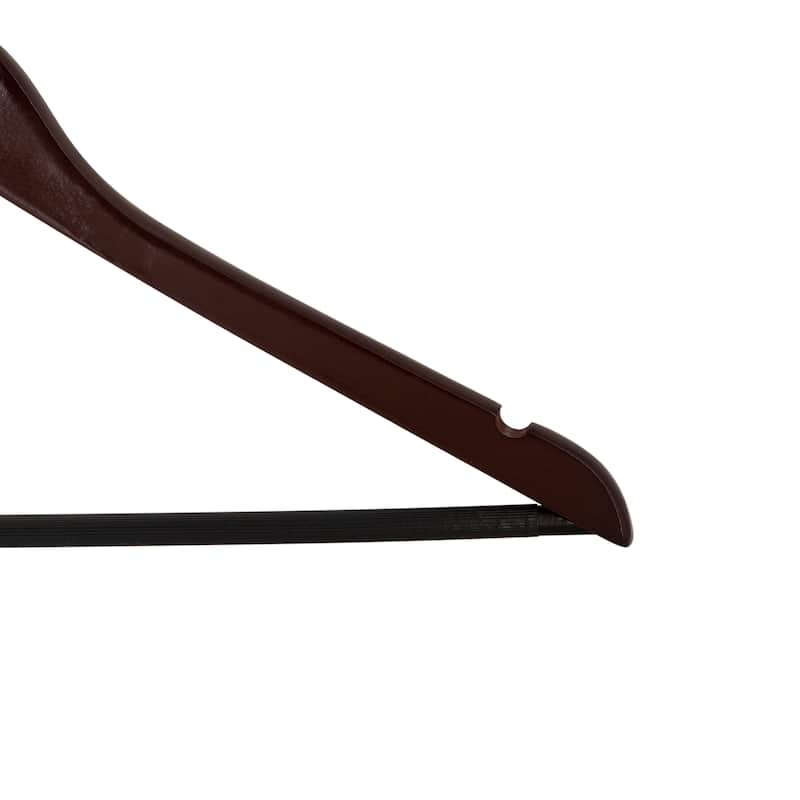 3 Pack Mahogany Roller Hangers - 17.52" x 0.47" x 9.25"