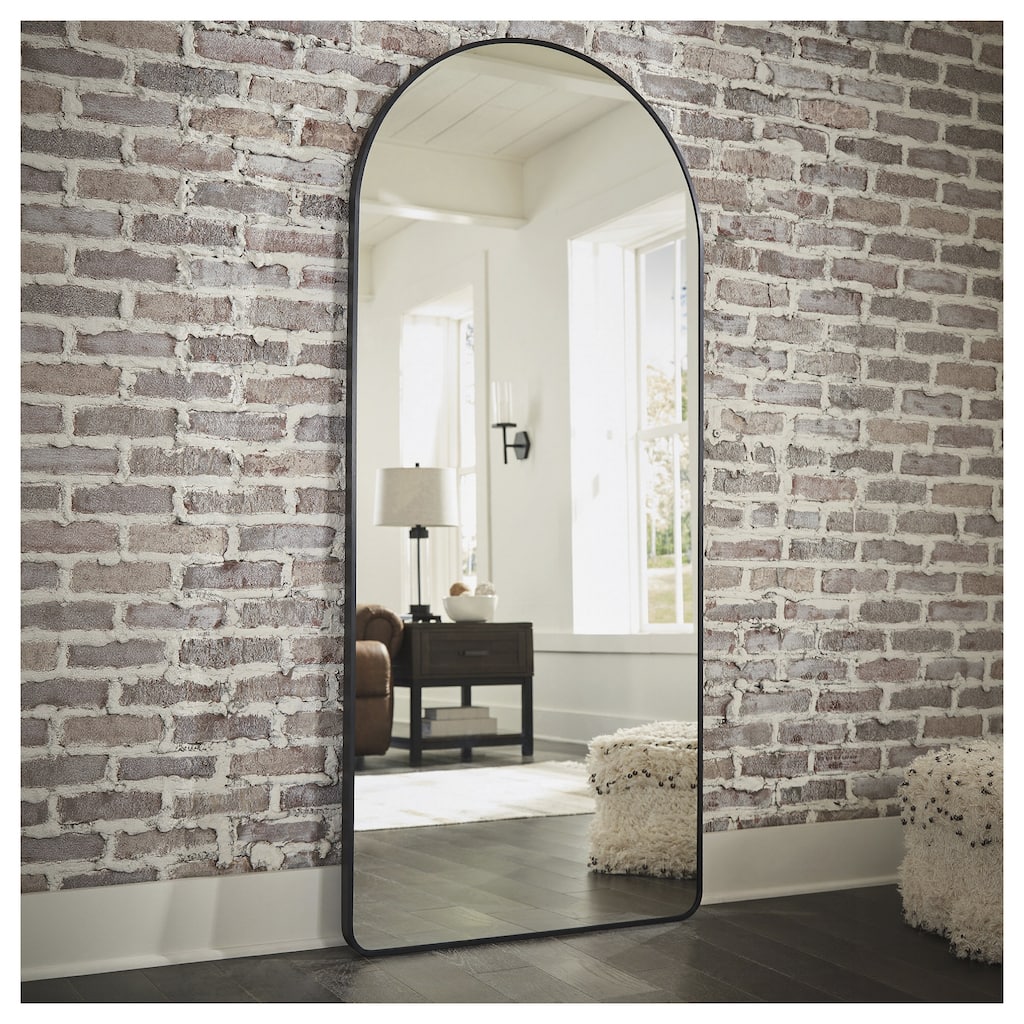 Signature Design by Ashley Sethall Black Floor Mirror - 30"W x 2"D x 68"H