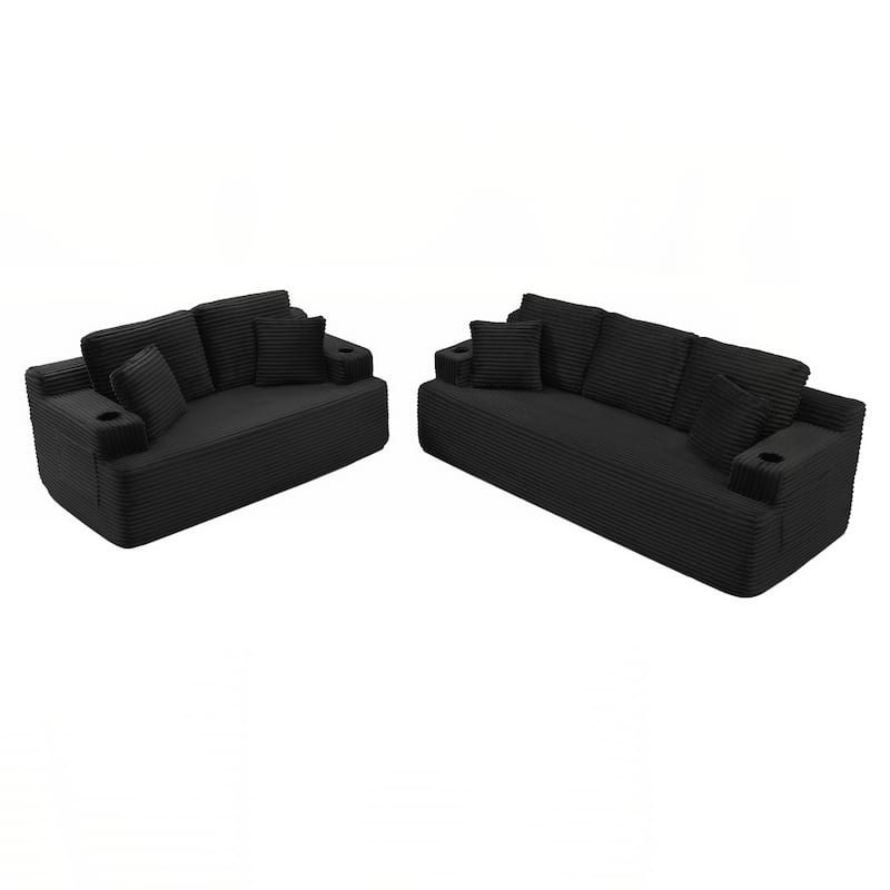 86.2''Boneless Sofa Couch with 2 Pillows Extra