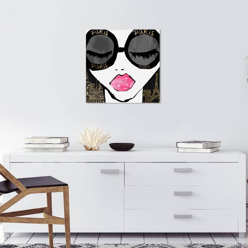 Wynwood Studio Canvas Fashion and Glam Ready For Paris Gold Gold and Glam Wall Art Canvas Print - 20 x 20