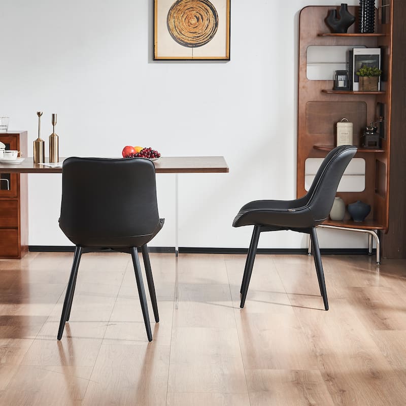 Modern Dining Chairs Set of 2 Upholstered Dining Room Chairs