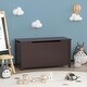 preview thumbnail 11 of 13, Wooden Toy Box Storage Brown