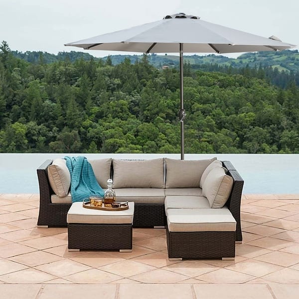 9 foot high aluminum patio umbrellas California Umbrella 12-Year Protection 9-Ft Outdoor Umbrella, Sunbrella Fade-Resistant Acrylic Fabric, Auto Tilt and Crank, Heavy-Duty Frame/ Reinforced Ribs, Bronze Pole, Spa : Patio, Lawn & Garden Tilt Umbrella California Umbrella 12-Year Protection 9-Ft