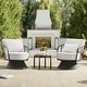 preview thumbnail 1 of 23, Spruce & Spring Patio Fruniture Outdoor Swivel Chair and Side Table 2 Chair+1 Side Table