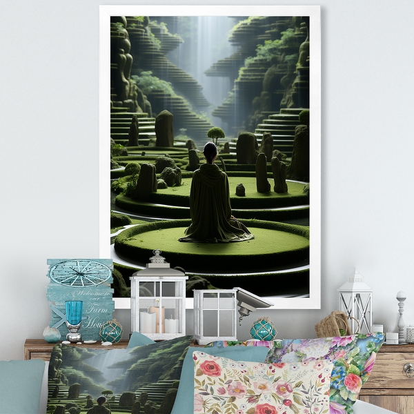 画材 Meditation Green Zen Meditation Mat And Cushion Set | Meditation Cushion Set