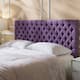 Jezebel Adjustable Full/Queen Tufted Headboard by Christopher Knight Home - Light Purple Fabric