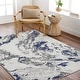 preview thumbnail 1 of 17, Livabliss Sunrise Ocean Abstract Area Rug Blue/Beige - 2' x 2' 11"