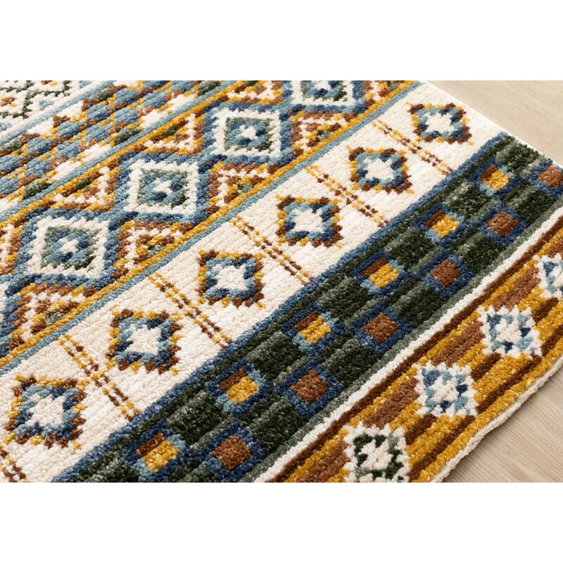 Nalani Collection - Textured Soft Multi-Colored Intricate Southwest Rug