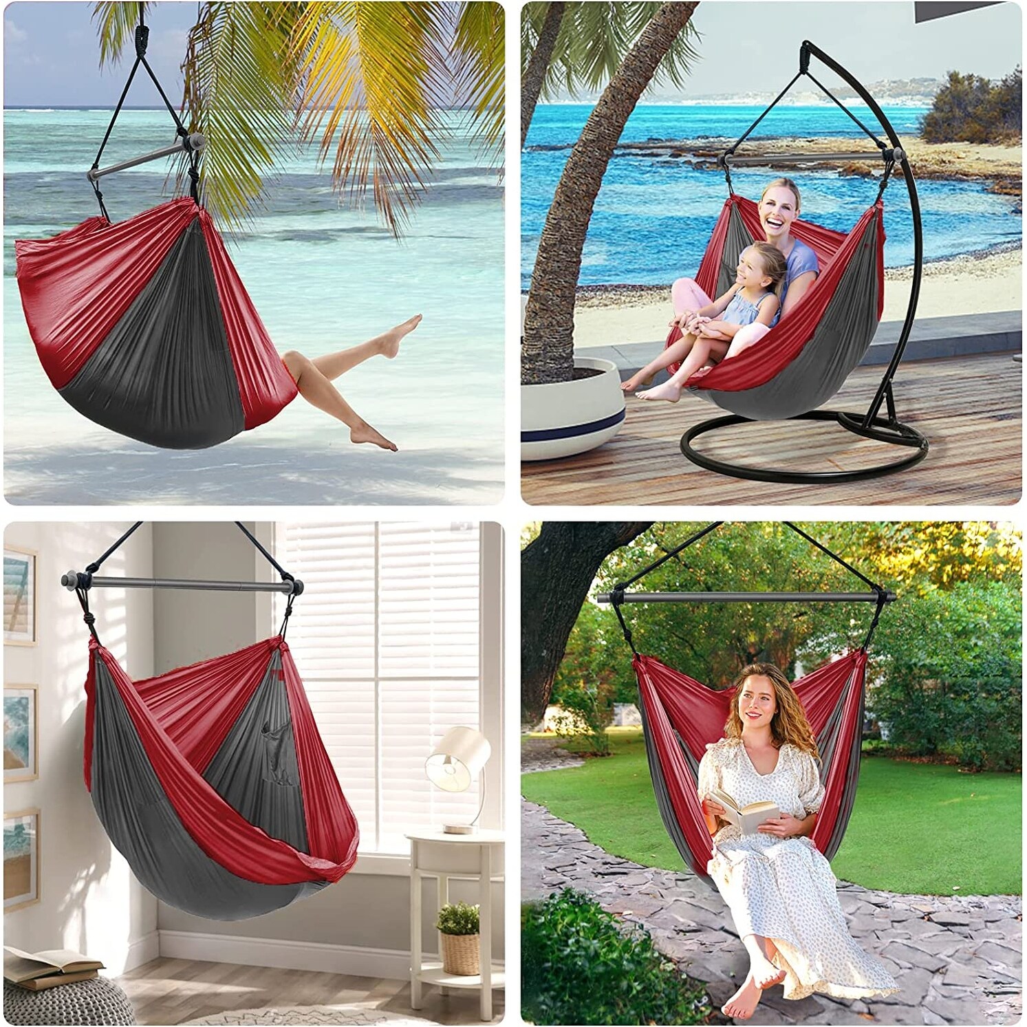 Hammock Chair Portable Large Rope Swing Bed Bath Beyond 37883112