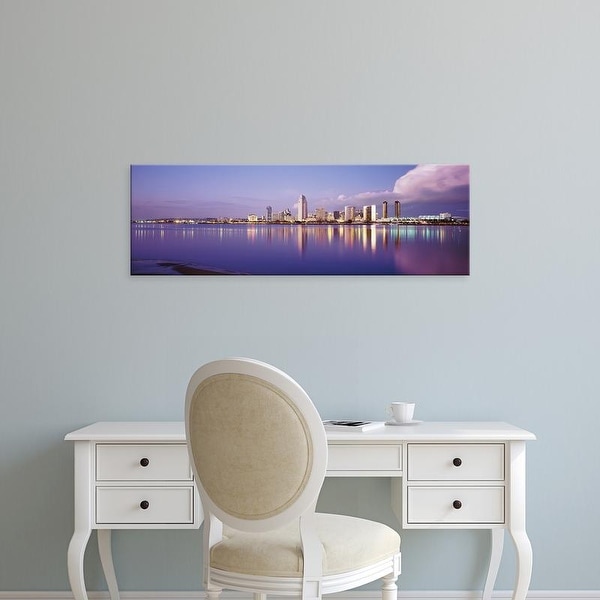 Easy Art Prints Panoramic Images's 'USA, California, San Diego, Financial district' Premium Canvas Art