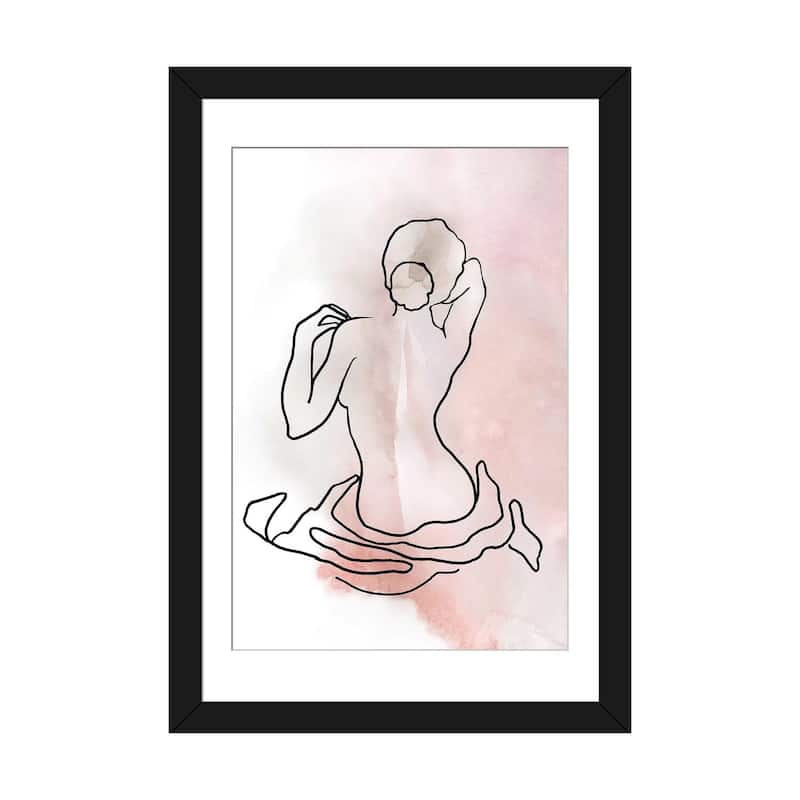iCanvas "Figure Sketch II" by Carol Robinson - Black - 32x24x1