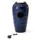 preview thumbnail 105 of 150, Glitzhome Oversized LED Lighted Ceramic Pot Floor Fountains for Outdoor Garden
