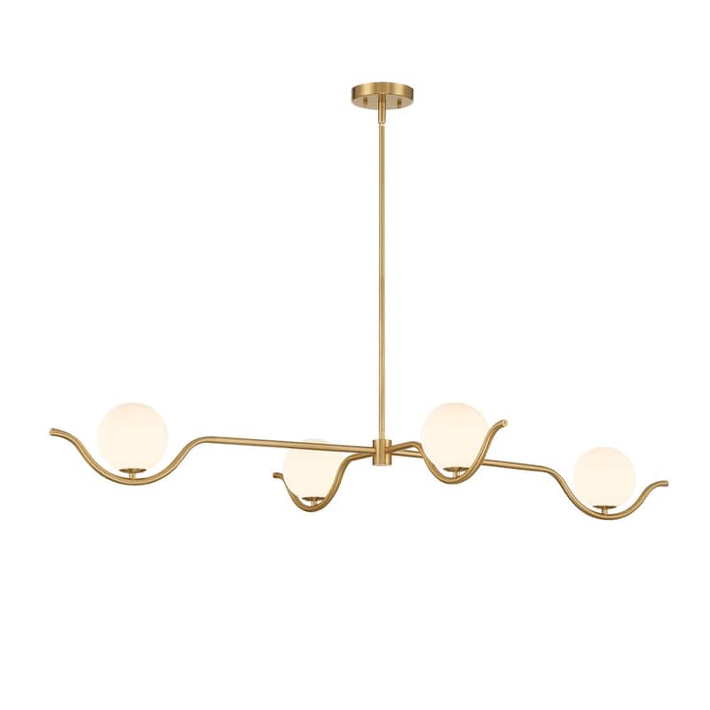 Acroma 4 - Light Dimmable Brushed Gold Chandelier