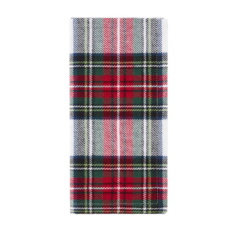 Christmas Classic Holiday Plaid Cotton Napkin Set of 8