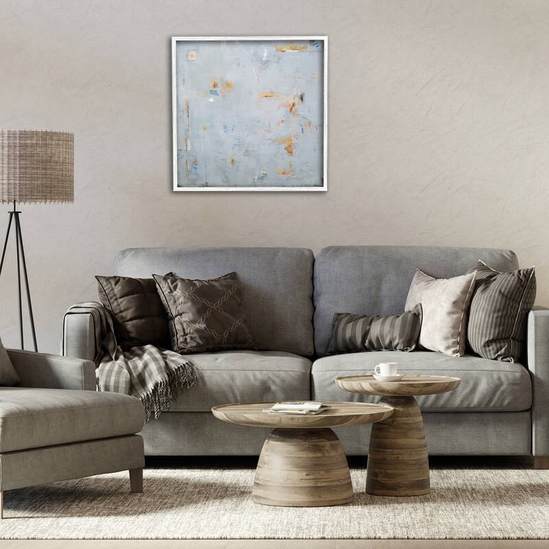 Stupell Abstract Grey & Accents Framed Giclee Art Design By Jodi Major