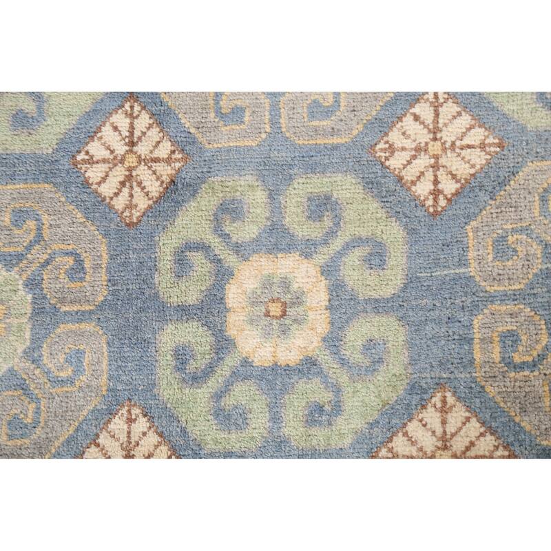 Vegetable Dye Geometric Khotan Home Decor Area Rug Wool Hand-knotted - 5'8" x 8'7"