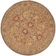 preview thumbnail 107 of 170, SAFAVIEH Anatolia Angeline Traditional Oriental Hand-spun Wool Rug 6' Round - Tan/Ivory - Round
