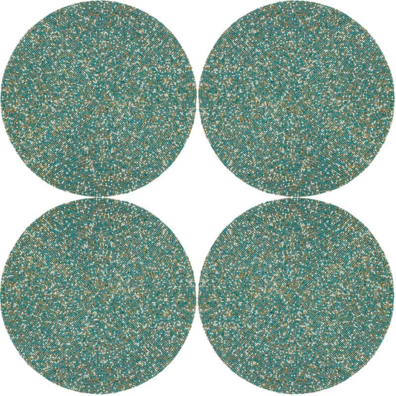 Beaded Design Table Placemats (Set of 4) - 15"