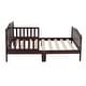 preview thumbnail 6 of 5, 53" Baby Toddler Bed Children Bedroom Furniture Brown
