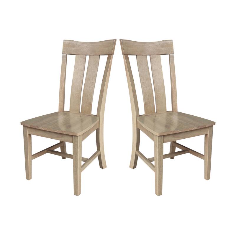 Ava Solid Wood Dining Chair - Set of Two - Honey