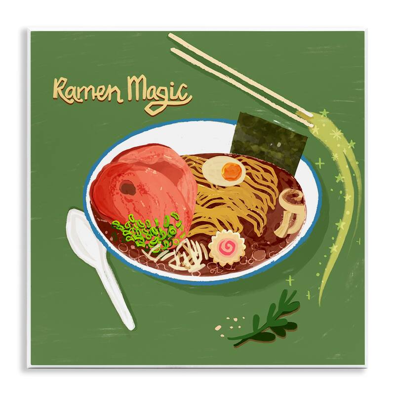 Stupell Ramen Magic International Meal Wall Plaque Art Design By Juliet Rose Philips - 12 x 12