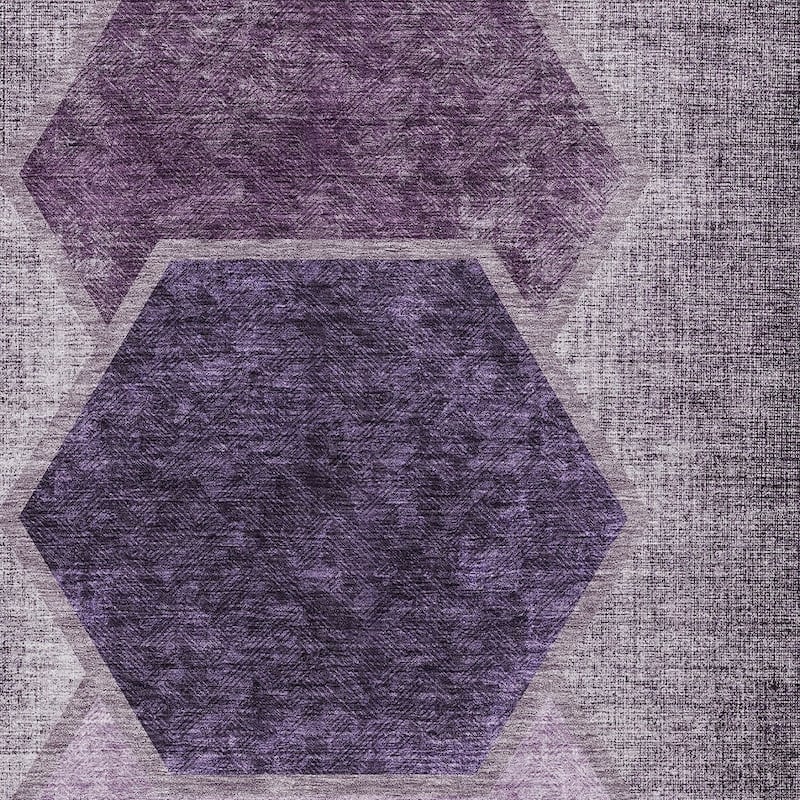 HomeRoots Geometric Transitional Rectangle Outdoor Rug