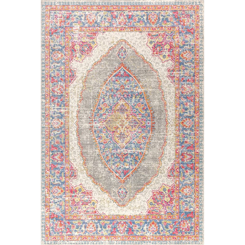 JONATHAN Y Flori Medallion Area Rug - 8 X 10