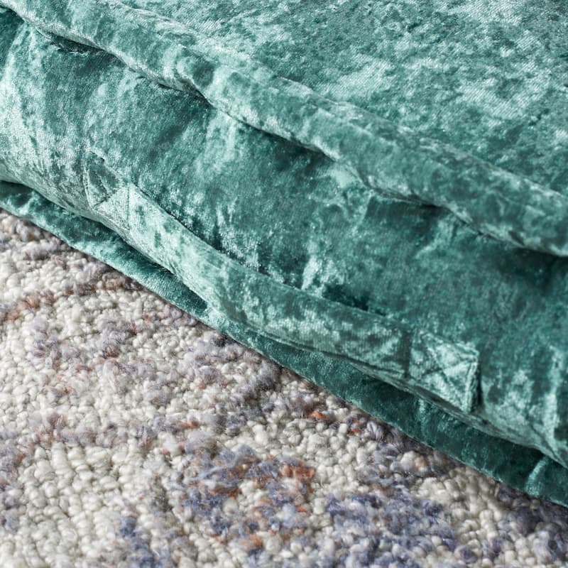 SAFAVIEH Crescenza Square Tufted Velvet Floor Pillow