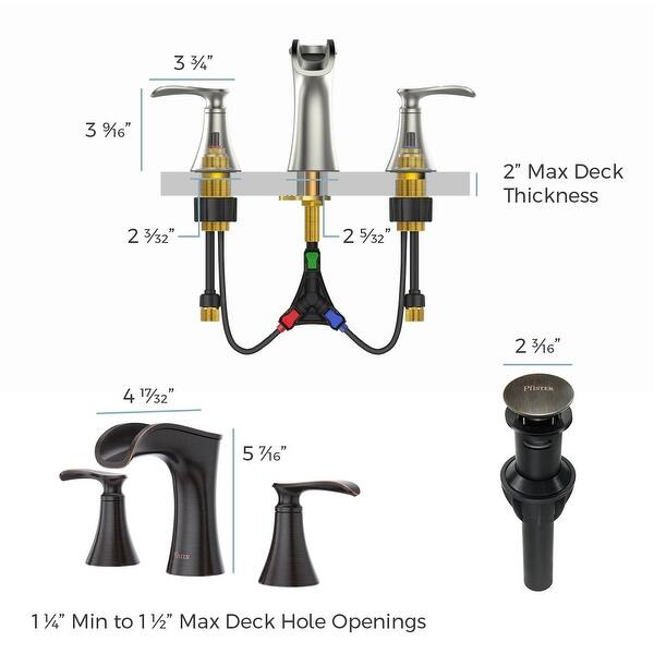 Shop Pfister Lf 049 Jd Jaida 1 2 Gpm Widespread Bathroom Faucet