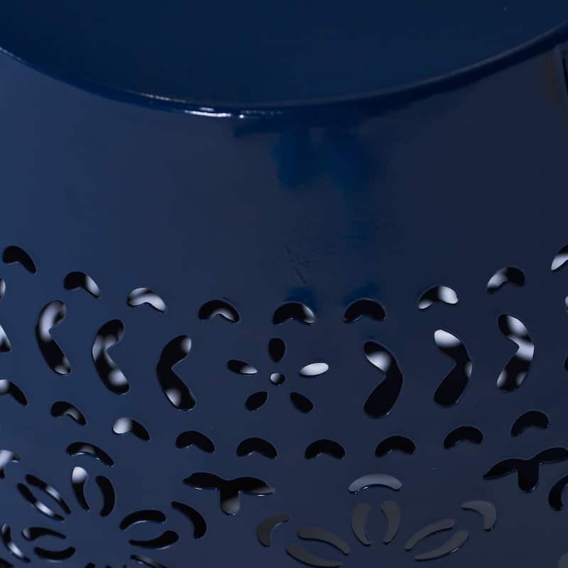 Christopher Knight Home Ruby Indoor/Outdoor 12-Inch Lace Cut Iron Side Table