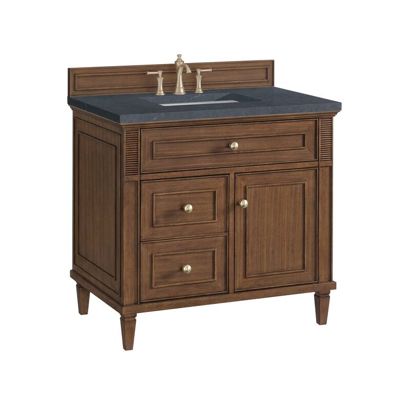 James Martin Vanities Lorelai 36" Single Vanity, Mid-Century Walnut