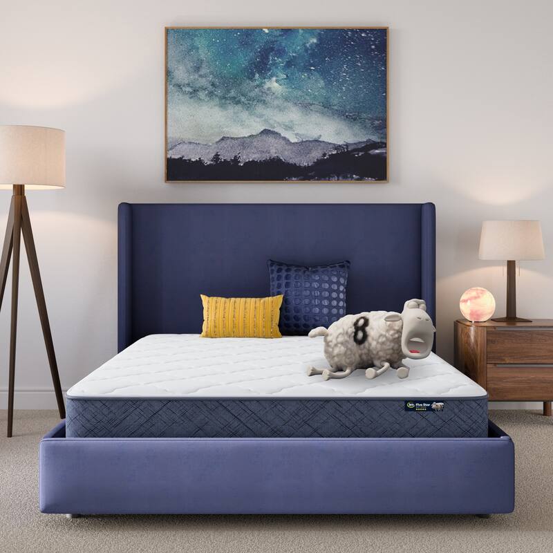 Serta Five Star Mattress Sleep to Go 8" Medium Mattress in a Box - Off-White