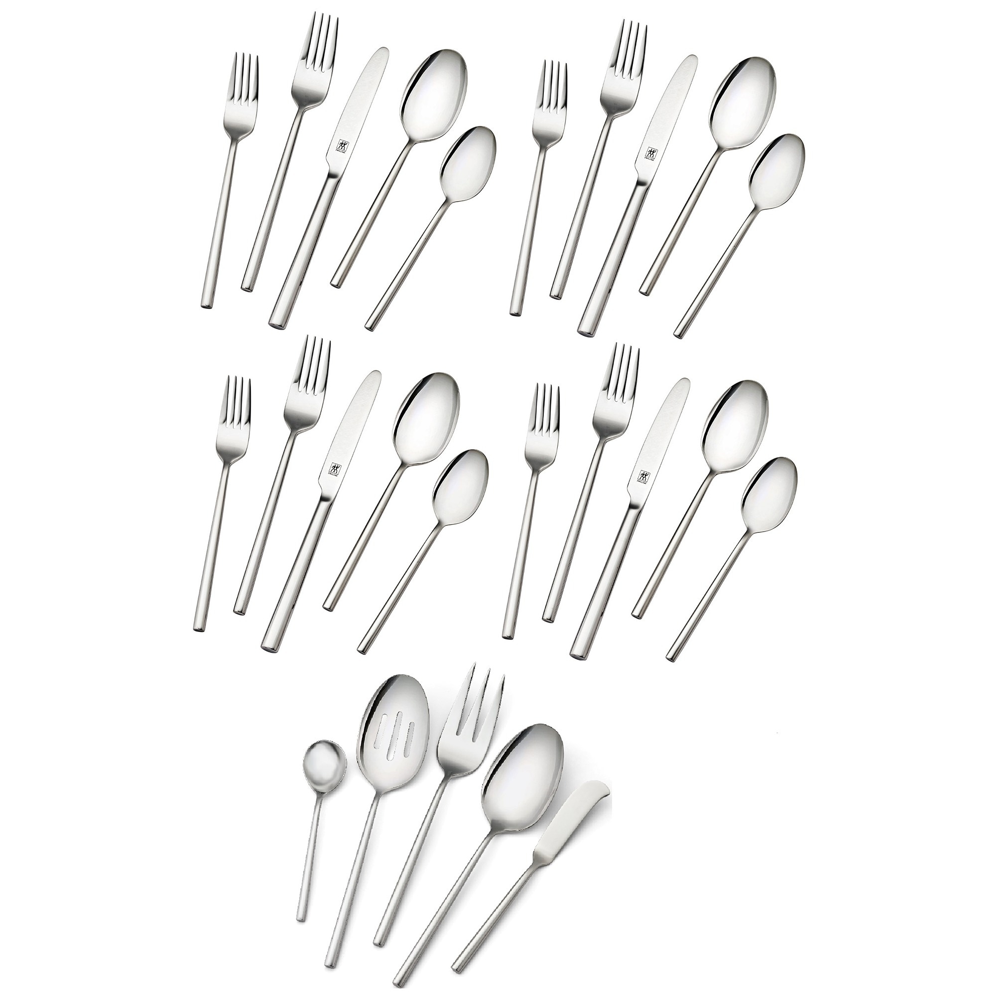 ZWILLING Aberdeen 45-pc 18/10 Stainless Steel Flatware Set