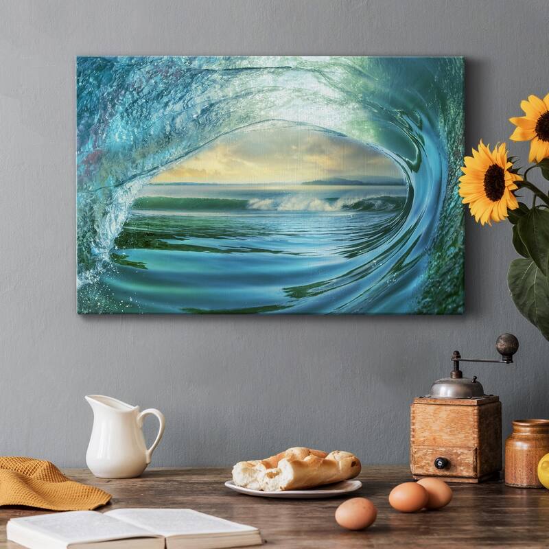 Big Wave Premium Gallery Wrapped Canvas - Ready to Hang